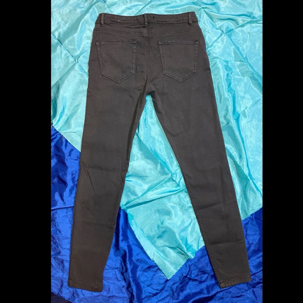 Zara Basic Denim Skinny Ankle Black Size 4